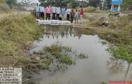 श्रमदानातून आढळा खोऱ्यात कृषी विभागाने बांधले वनराई बंधारे.