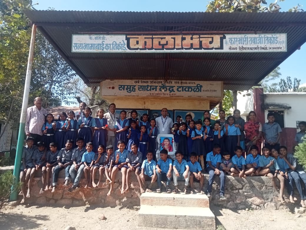 जिल्हा परिषद शाळा टाकळी येथे सावित्रीबाई फुले जयंती तथा बालिका दिन जल्लोषात साजरा
