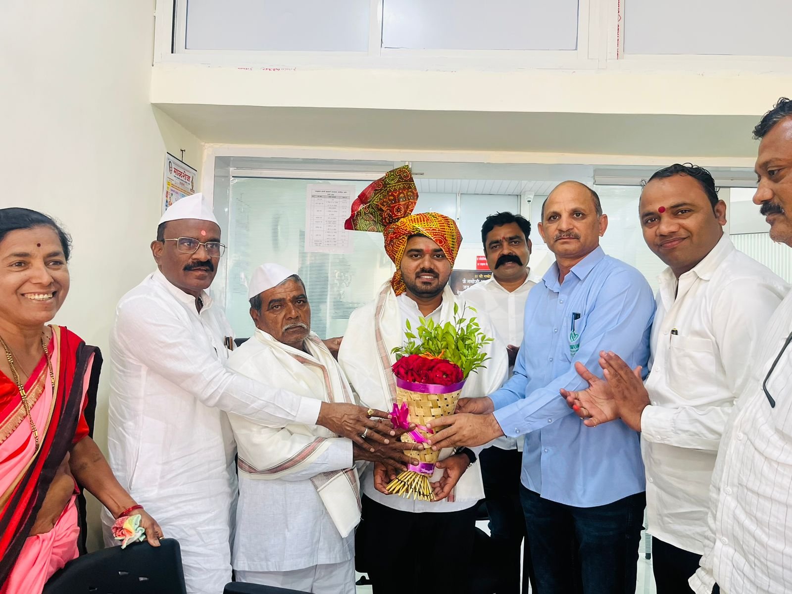 माळशेज नागरी पतसंस्था गणोरे शाखेच्या वतीने नवनियुक्त चेअरमन व्हा चेअरमन, संचालक मंडळाचा सत्कार समारंभ संपन्न