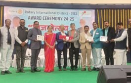 रोटरी क्लब अकोले सेन्ट्रल ५ पुरस्कारांनी सन्मानित..